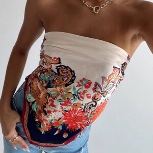 EUC SOLD OUT Pink Colorful Princess Polly Scarf / Top